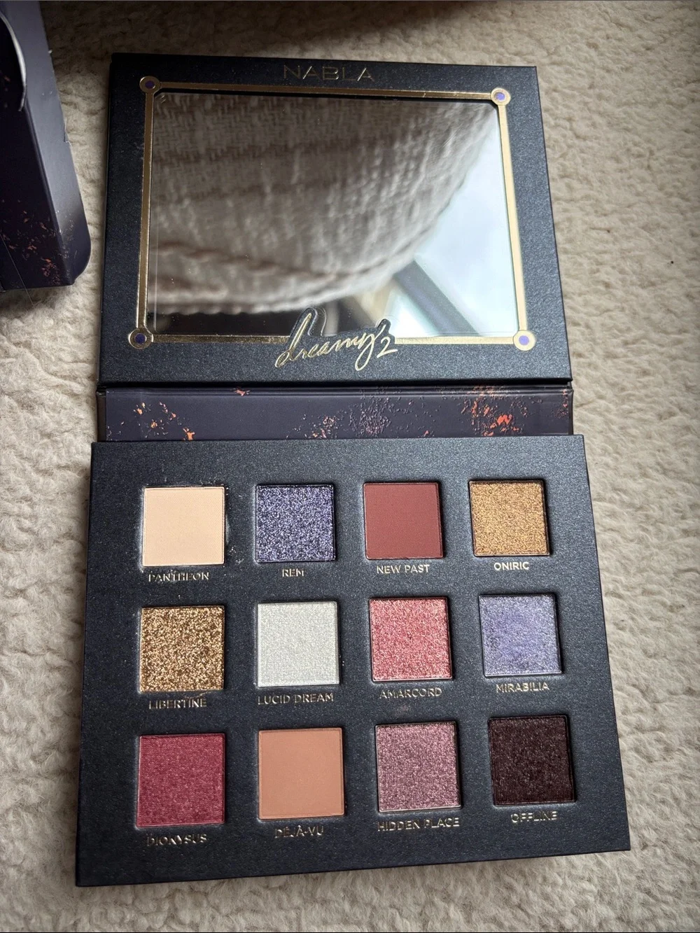Nabla, Dreamy 2 Eyeshadow Palette - Purple and Gold, NWT